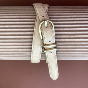 COACH Classic Leather Belt in Butter,  Size Large